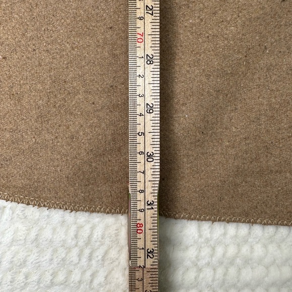 Hipster Row Women's open front cape vest Sleeveless wool blend Brown Sz one size - Picture 5 of 7